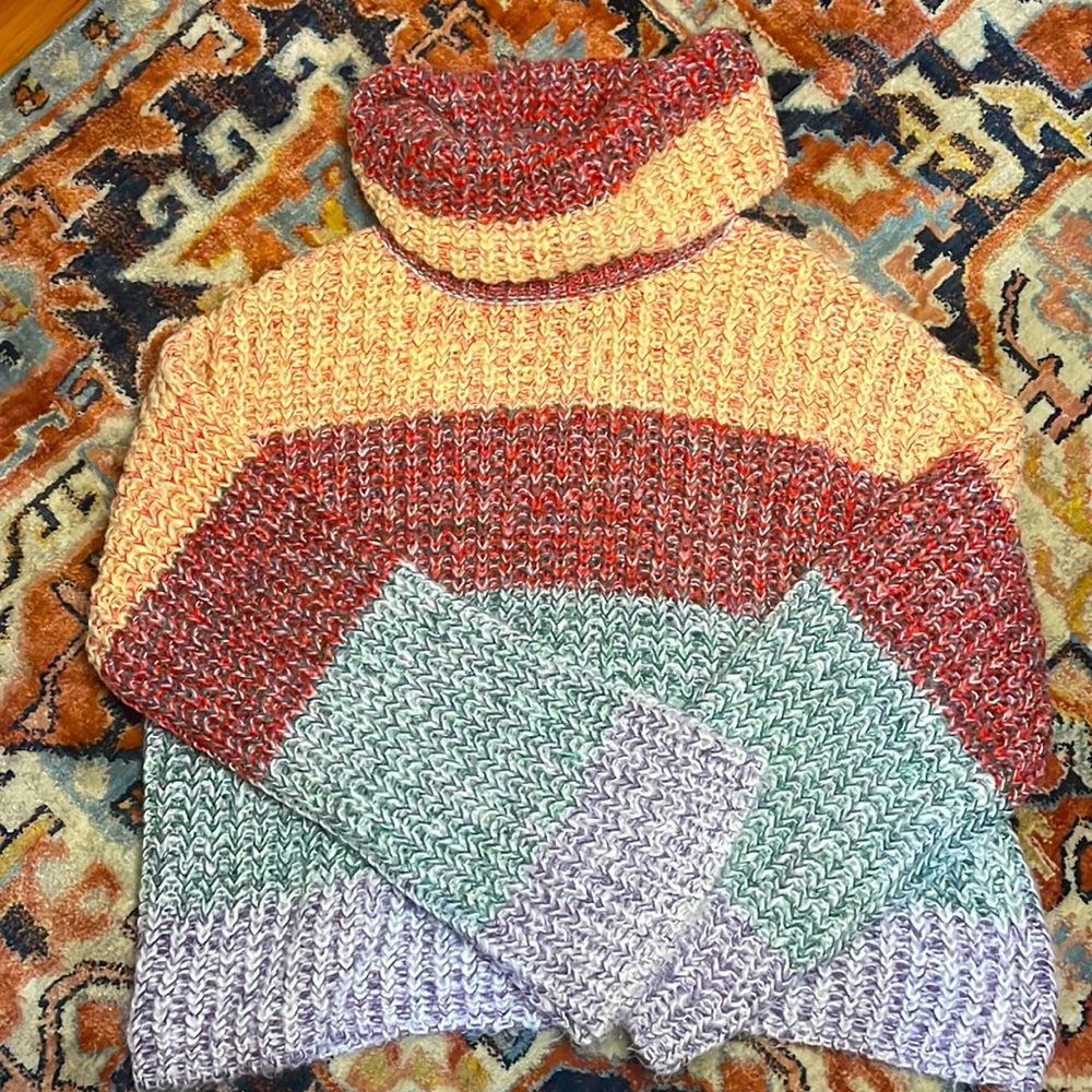 Forever 21 cowl neck sweater with bell sleeves size M